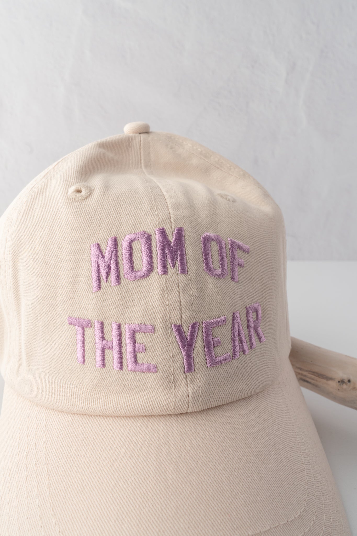Favorite Daughter Mom of the Year Baseball Hat, Khaki 