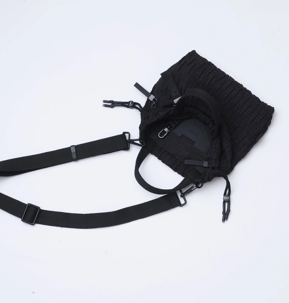 Daniella Lehavi Frankie Small Bucket Bag, Black 
