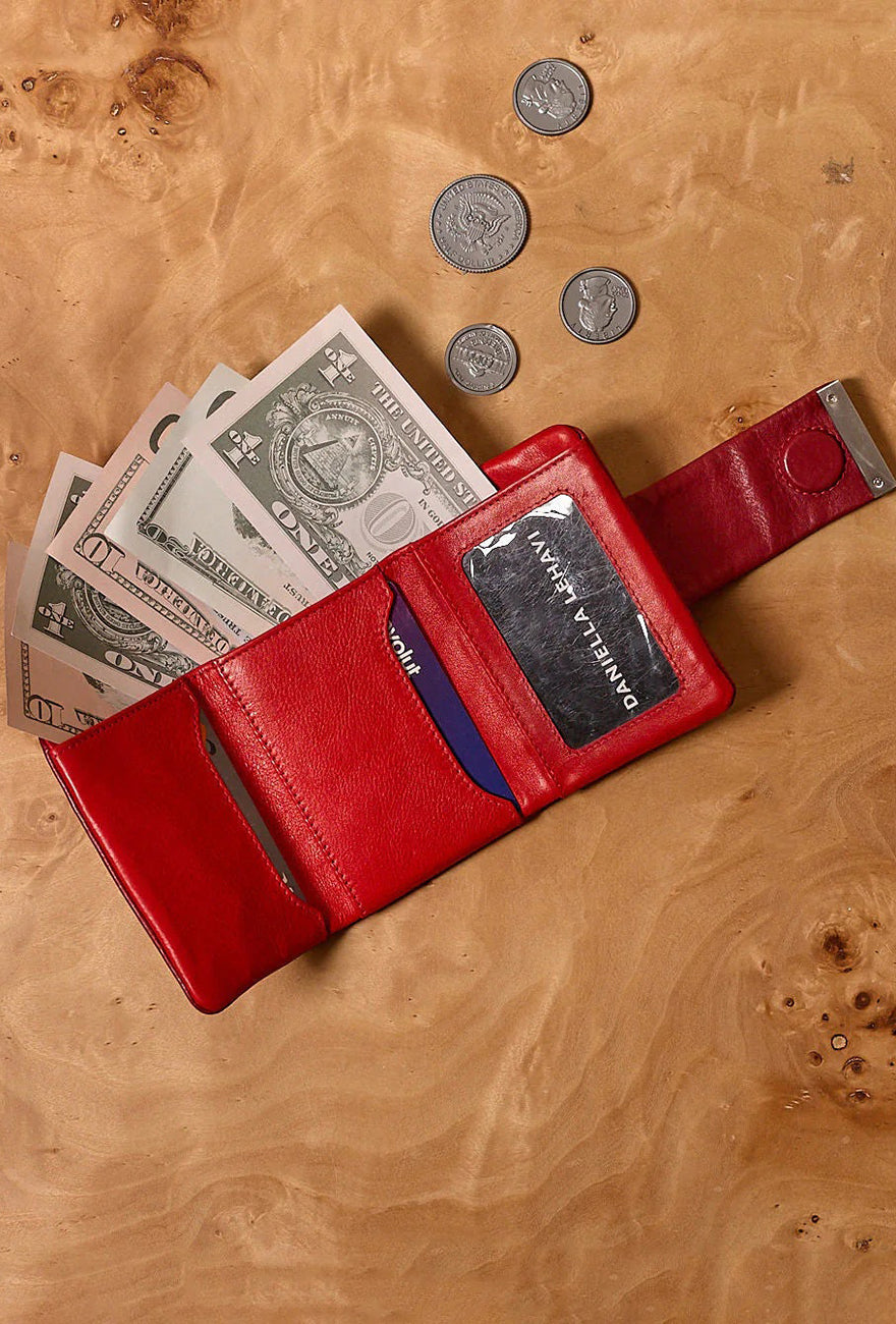 Daniella Lehavi Frida Small Wallet, Red 
