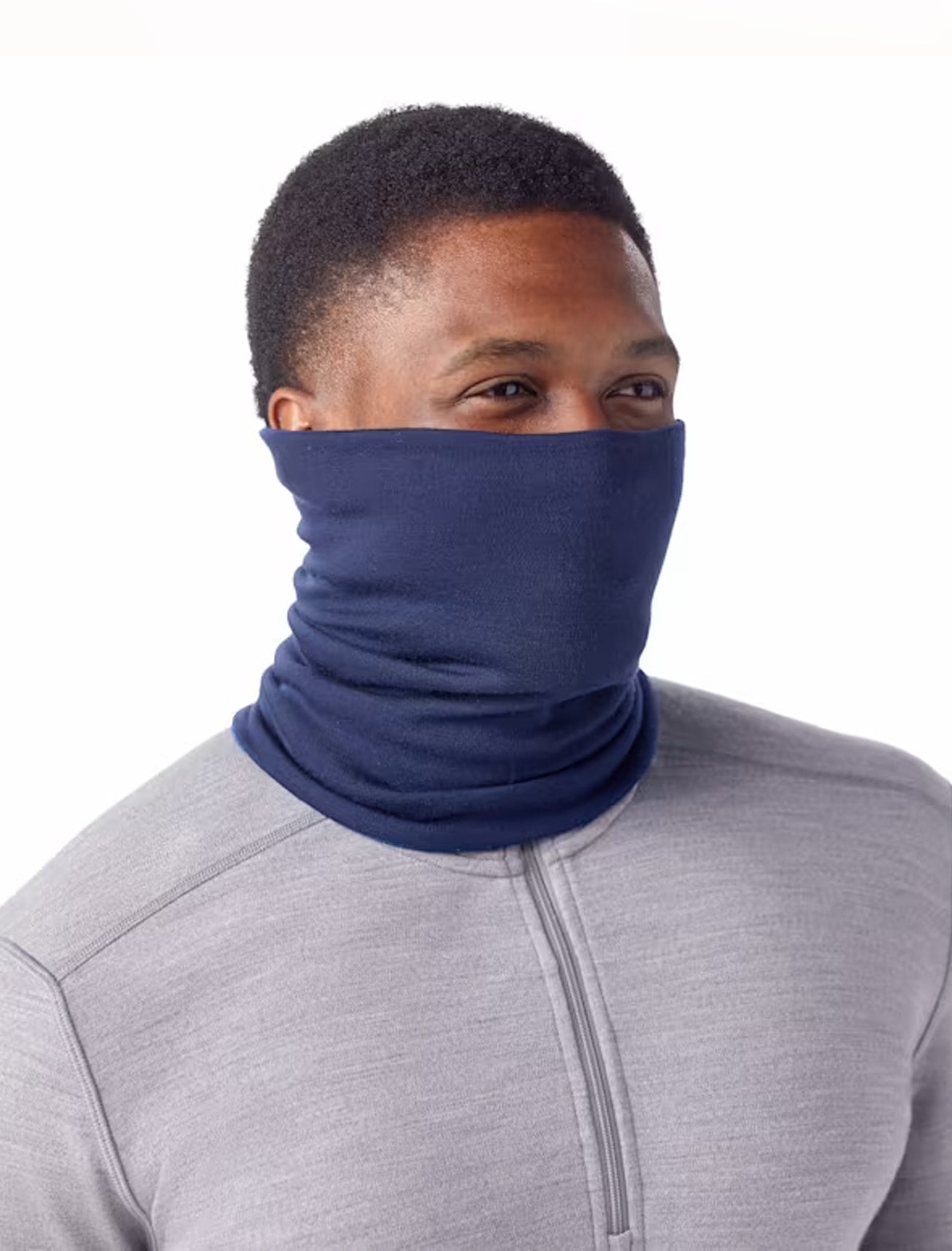 Smartwool Thermal Reverse Neck Gaiter, Deep Navy One Size Navy