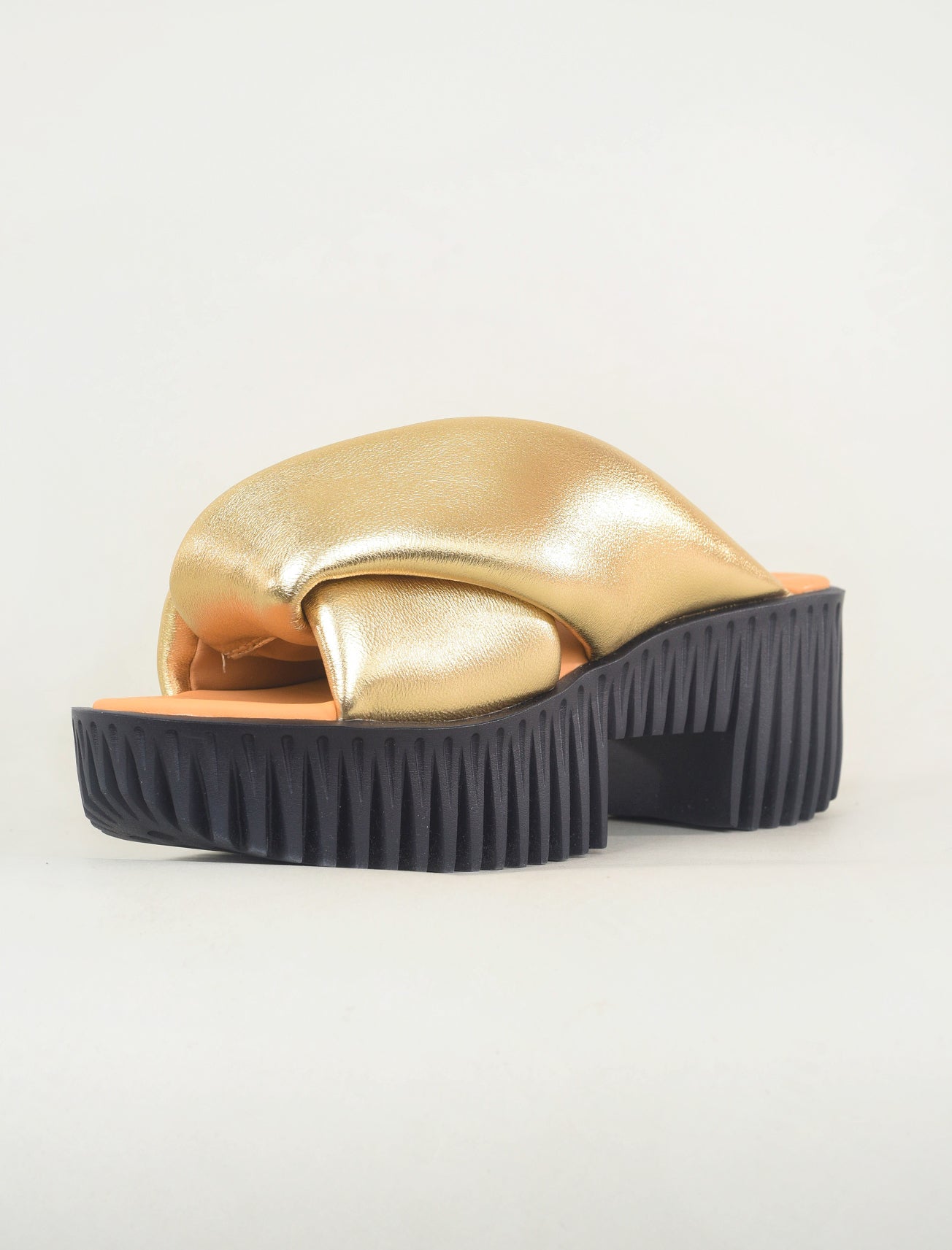 4CCCCEES Plia Anda Sandal, Gold 