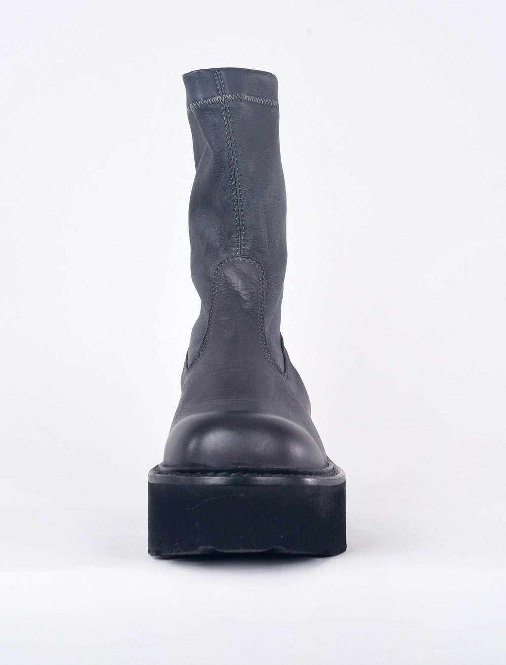 Lofina Gas Stretchy Mid-Rise Boot, Melanzana Gray/Black 