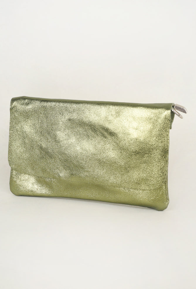 Suzy D London Milano Sparkly Bag, Olive One Size 