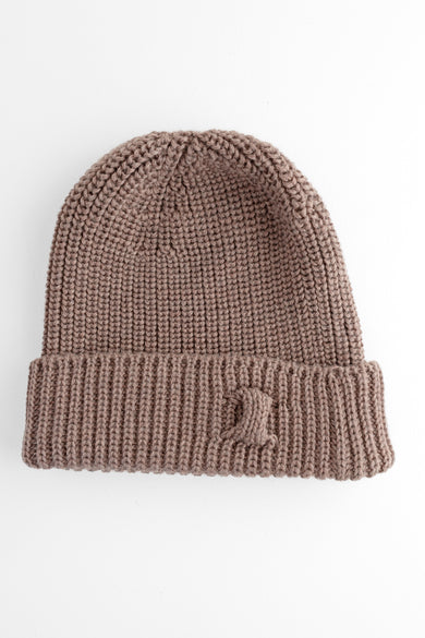 Hannes Roether Essential Wool Skull Cap, Beige 
