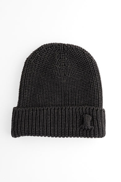 Hannes Roether Essential Wool Skull Cap, Anthracite 