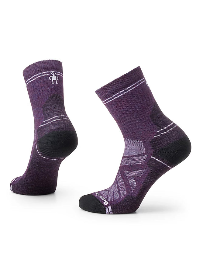 Smartwool Hike Light Cushion Mid Crew Sock, Purple Iris 