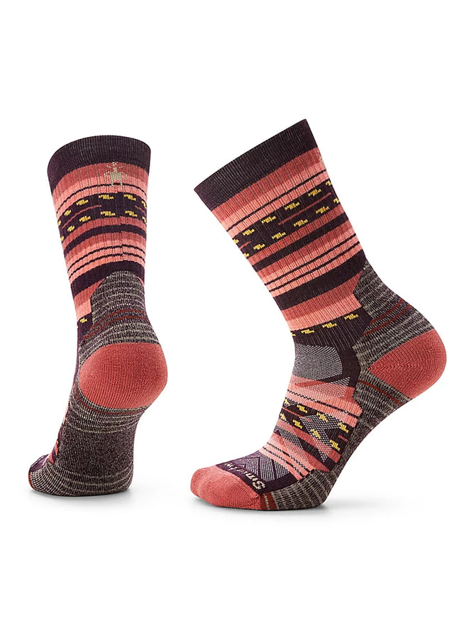 Smartwool Hike Light Cushion Crew Margarita Sock, Bordeaux 