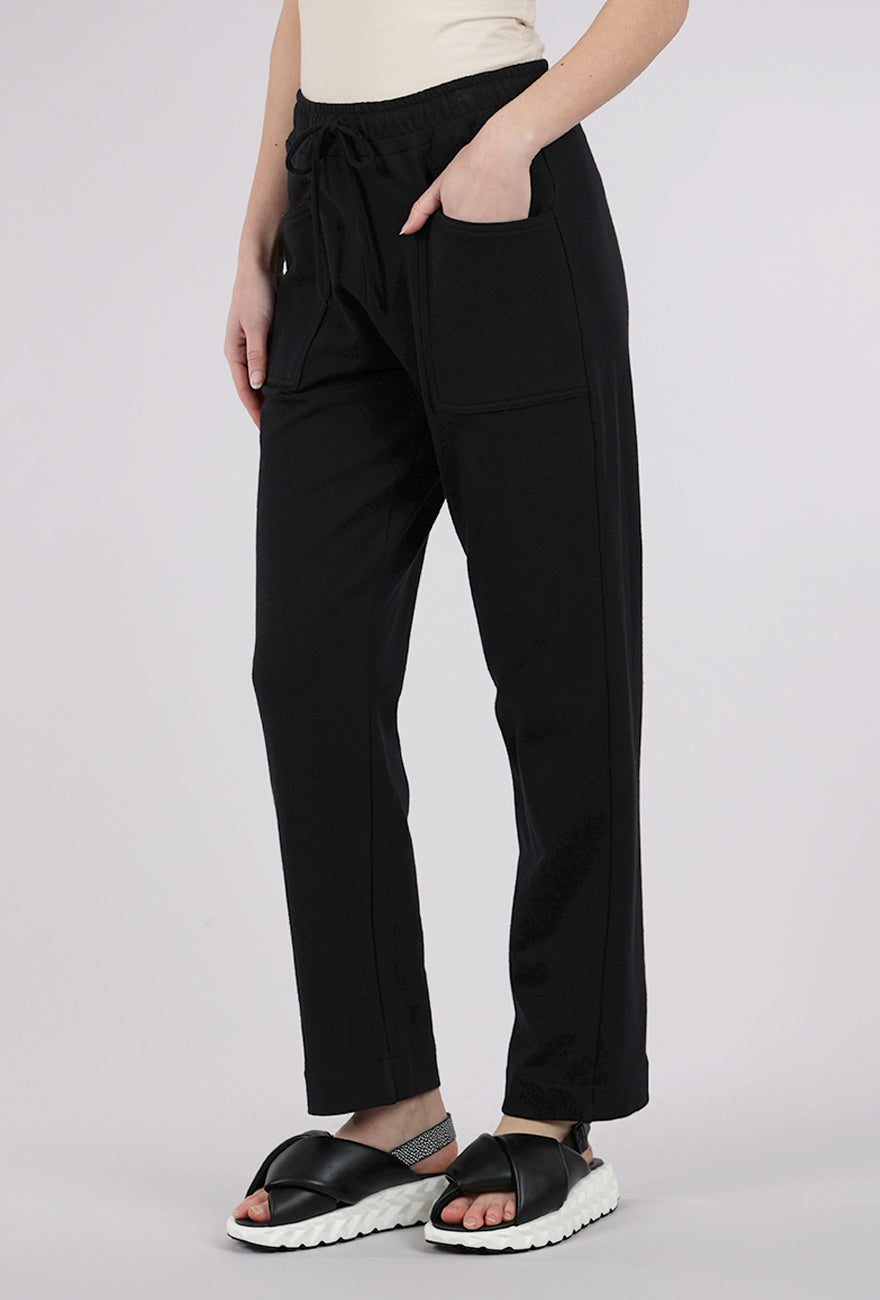 Planet French Terry Double Pocket Pant, Black 