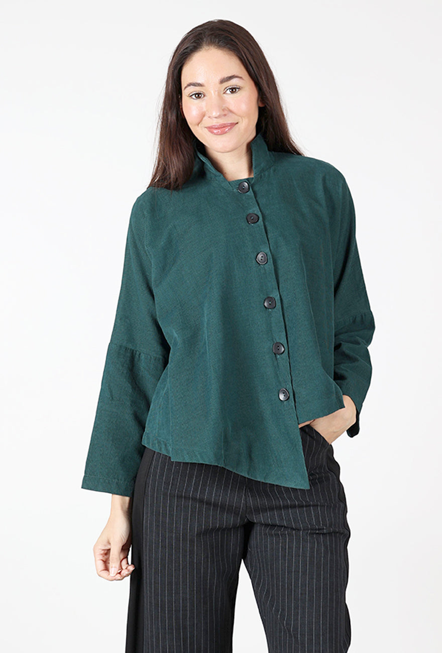 Corduroy Point Shirt, Teal