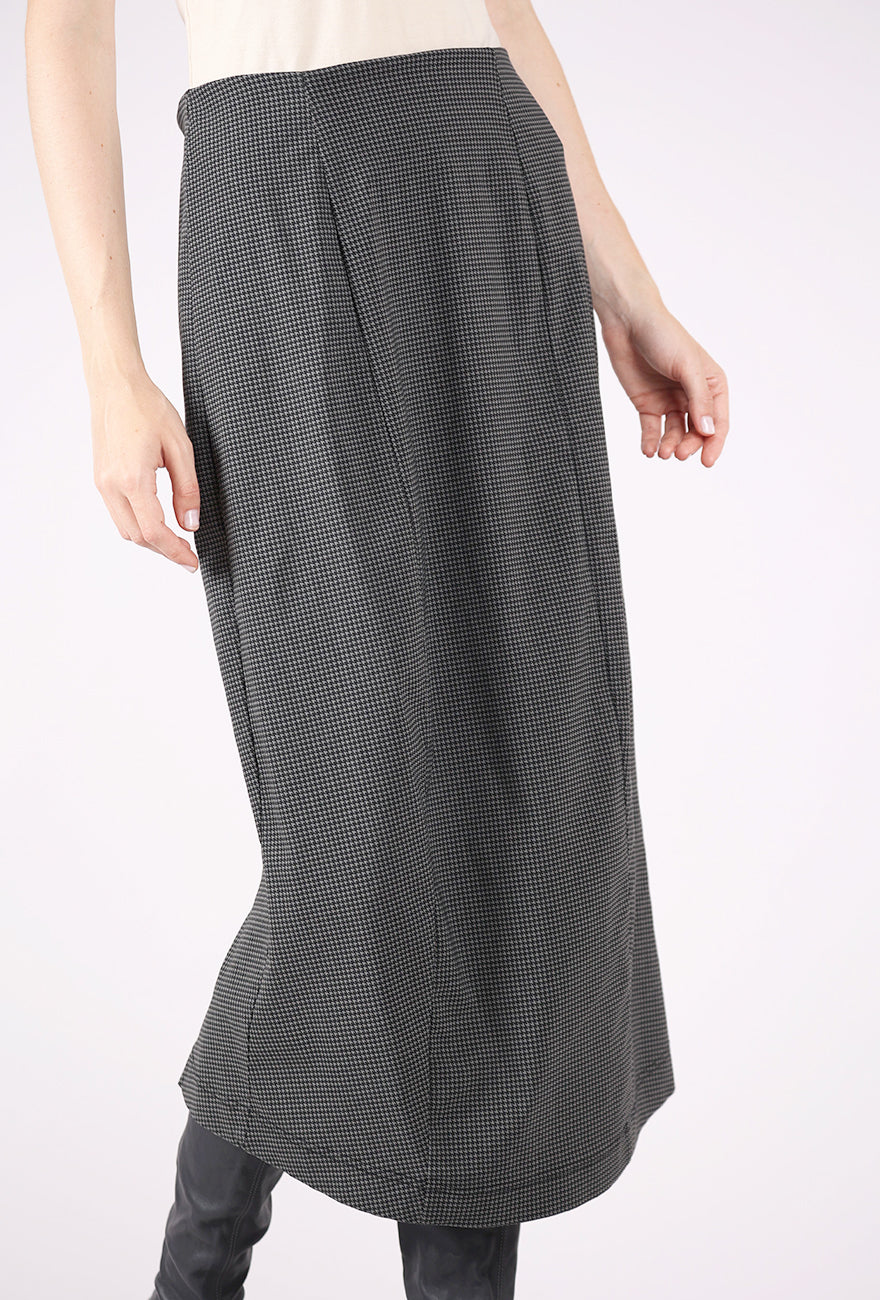 Rundholz Sig Stretch Slim Skirt, Black Check 