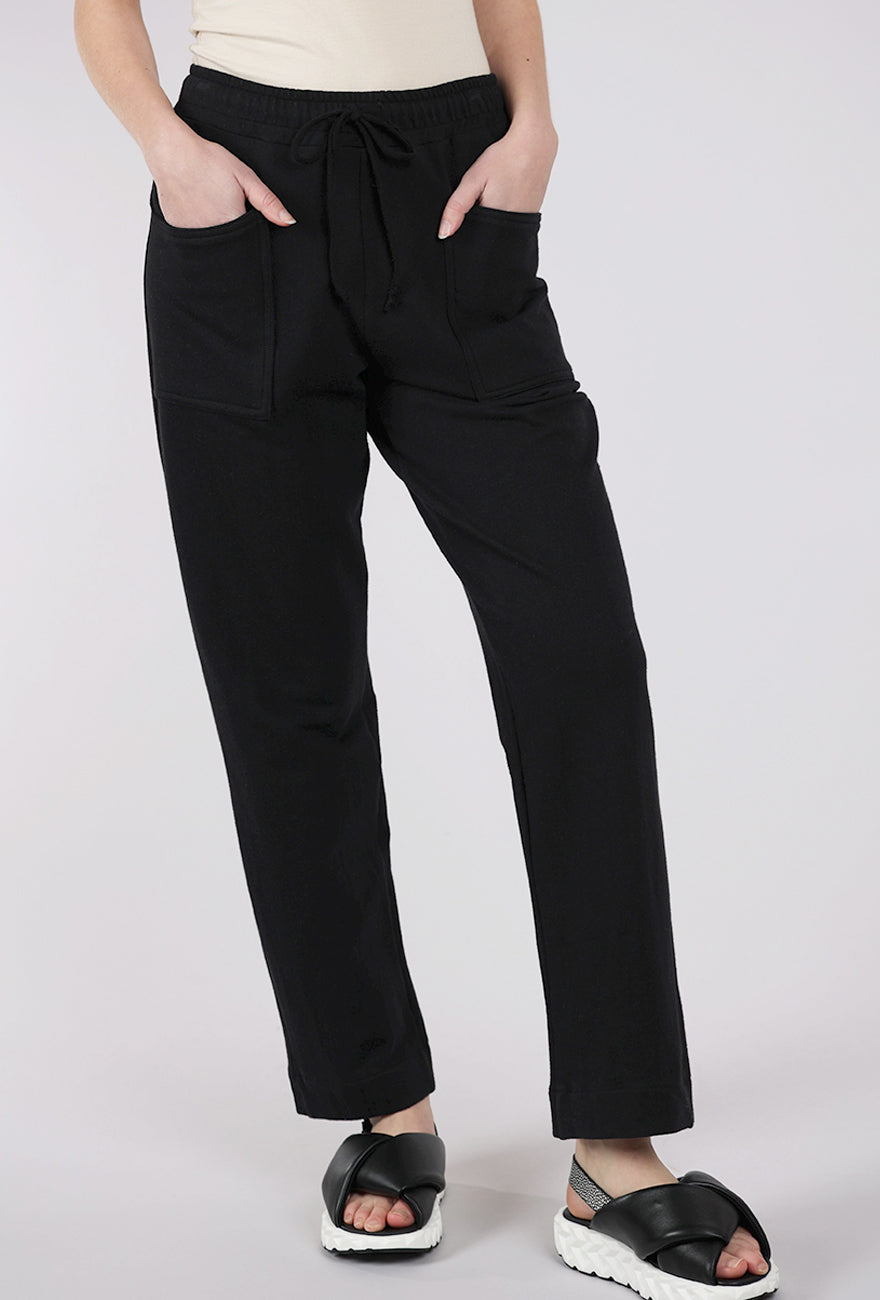 Planet French Terry Double Pocket Pant, Black 