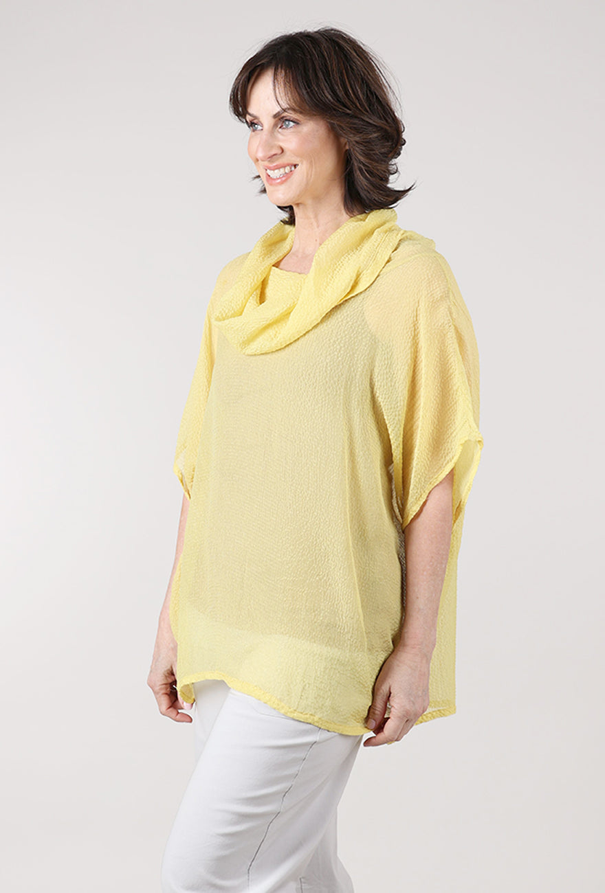 Artists & Revolutionaries Cowl Neck Space Top, Amber 