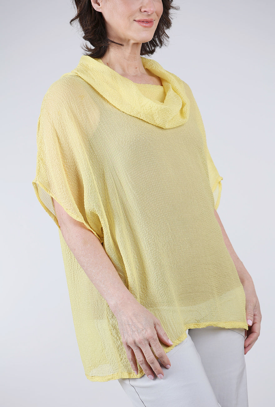 Artists & Revolutionaries Cowl Neck Space Top, Amber 