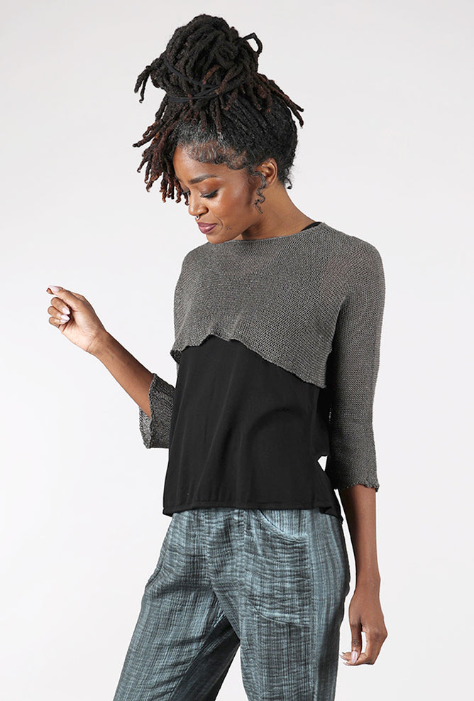 Paper Temples Just Sleeves Pullover, Clay