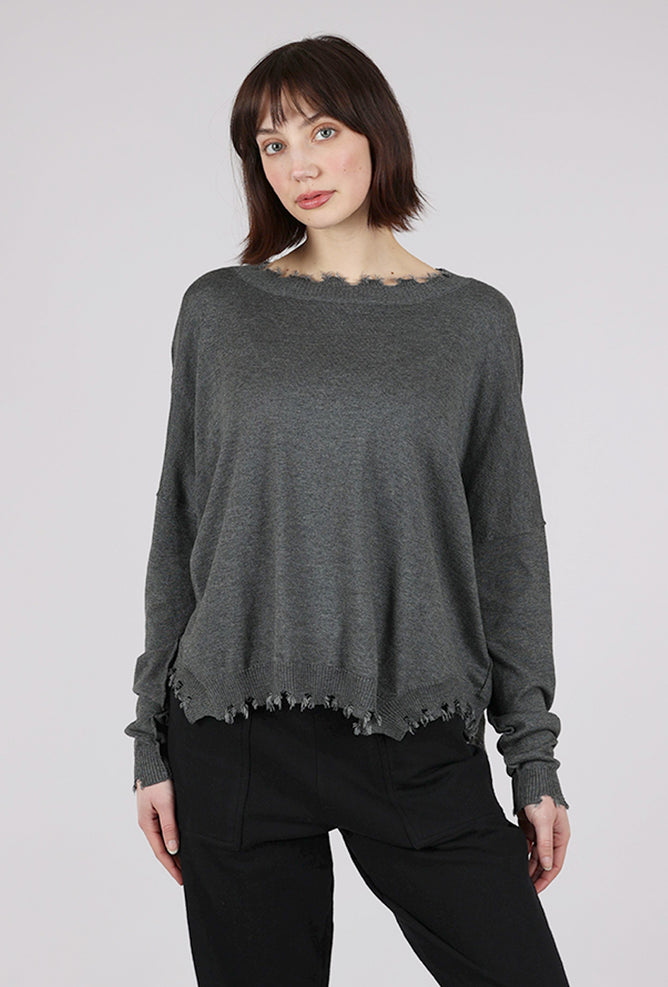 Planet Shabby Chic Sweater, Asphalt 