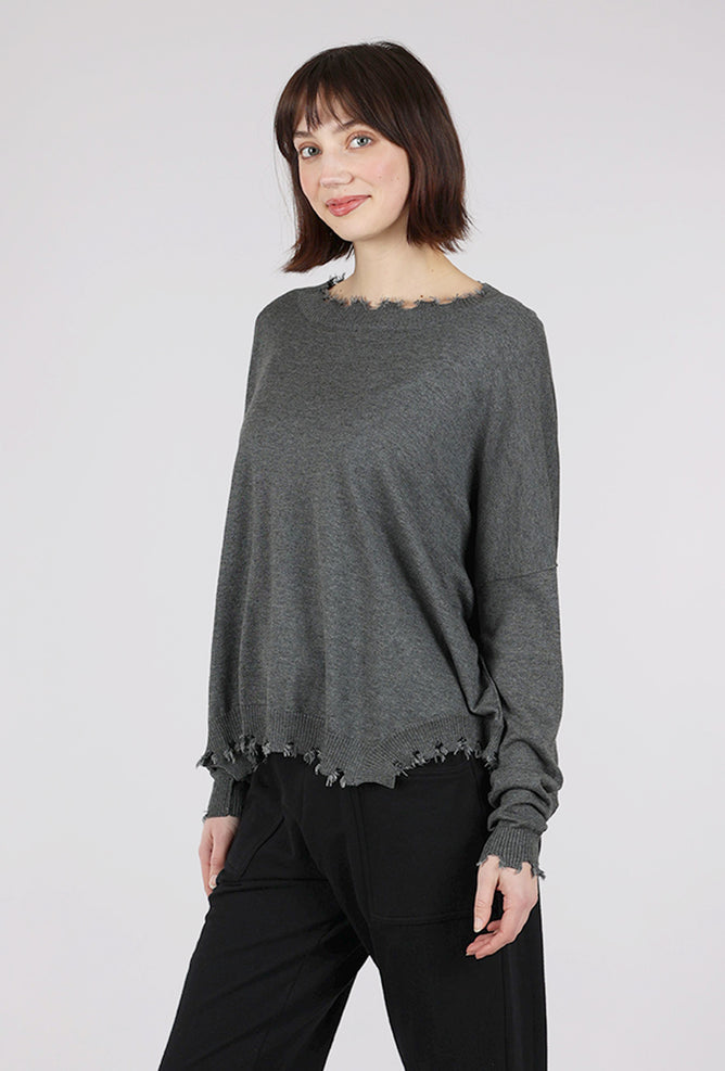 Planet Shabby Chic Sweater, Asphalt 