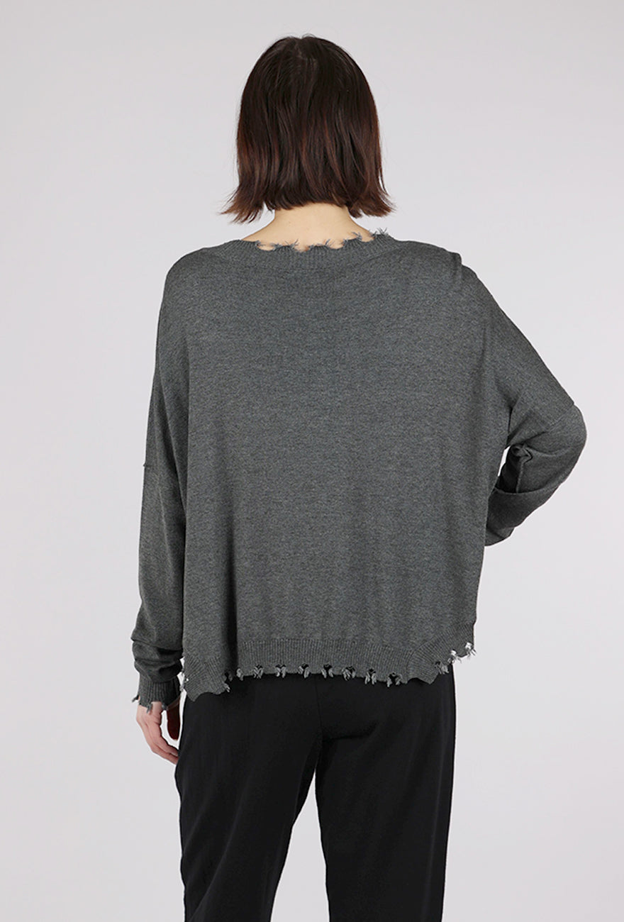 Planet Shabby Chic Sweater, Asphalt 