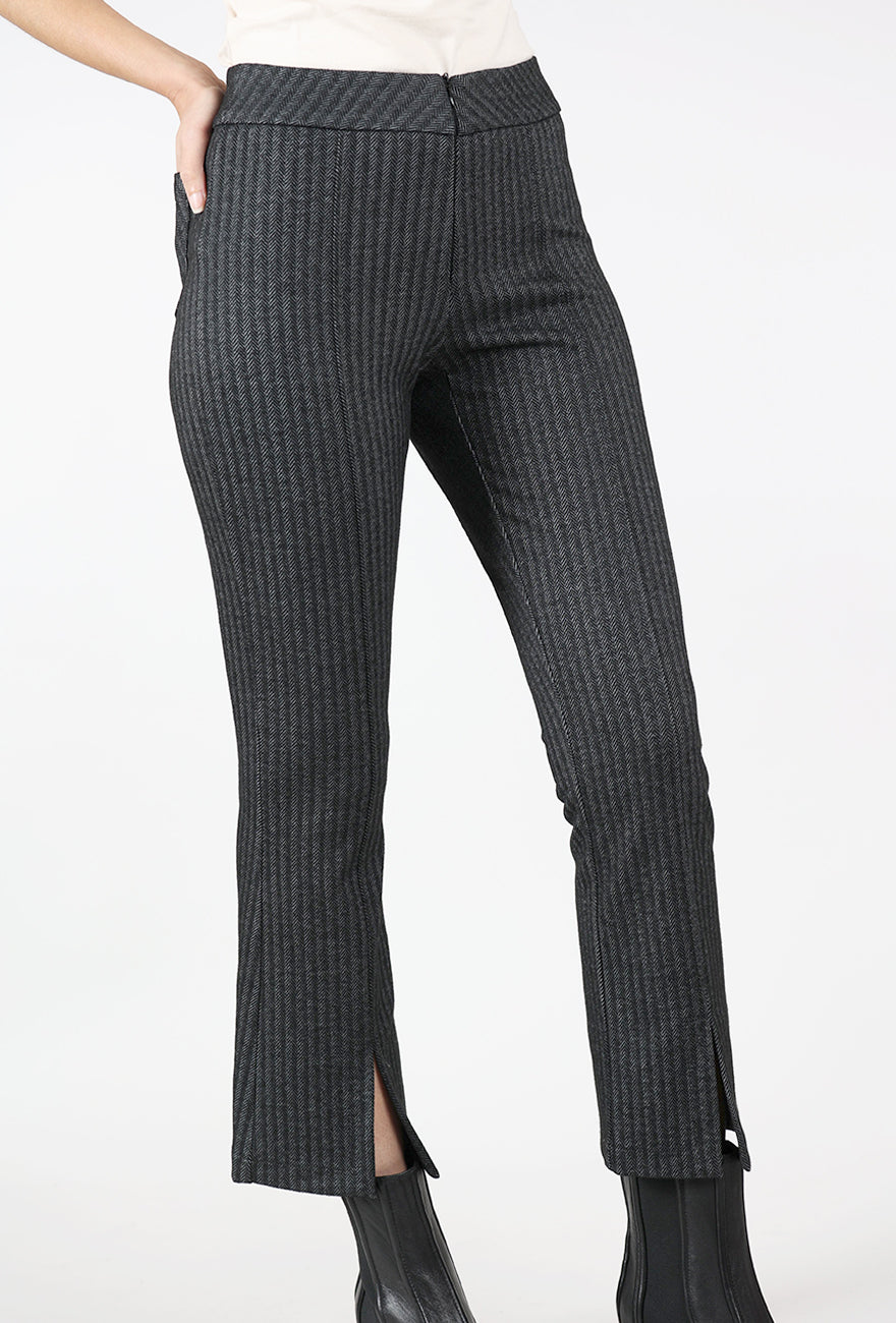 Ponte Rif Raf Pant, Gray Herringbone