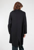 Moyuru Refined Ponte Cocoon Coat, Black 