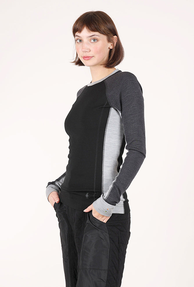 Smartwool Colorblock Classic Thermal Merino Crew, Black 