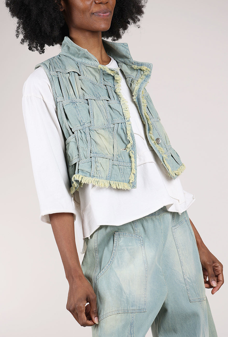 Cynthia Ashby Weave Vest, Halogen 