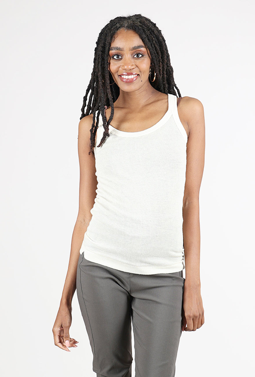 Grisal Malu Jesse Cashmere Tank, Milk 