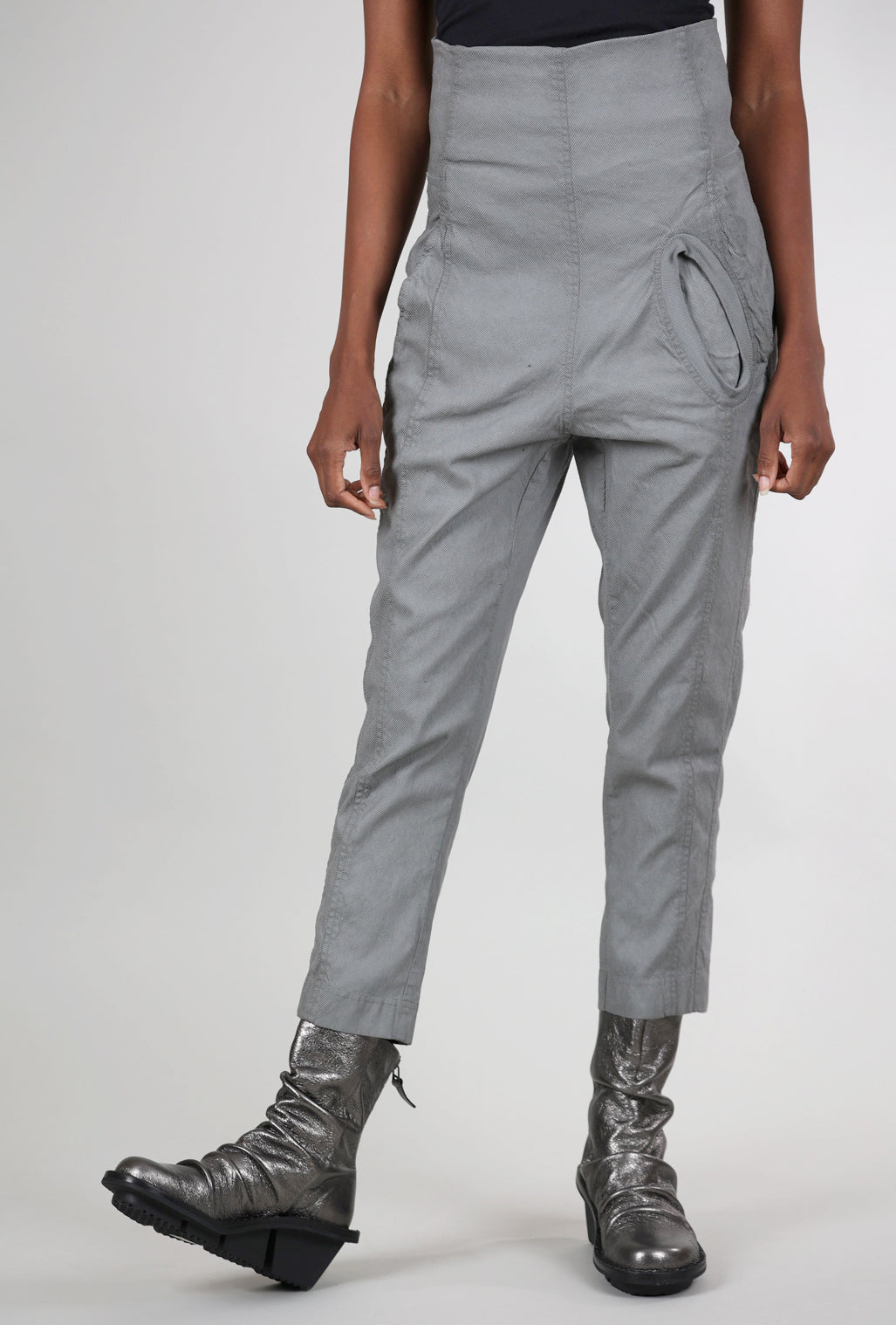 Rundholz Texture Twill Trousers, Pencil Cloud 