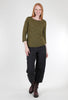Cut Loose Texture Wave Boatneck Top, Butternut 