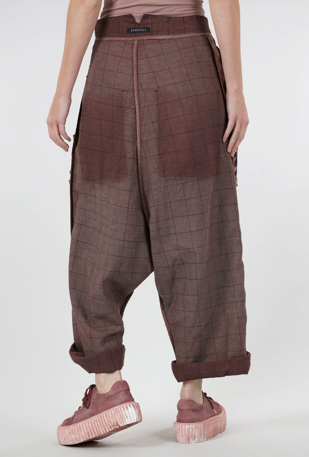 Rundholz Reversible ER Tattered Trimmed Trouser, Rust Cloud 