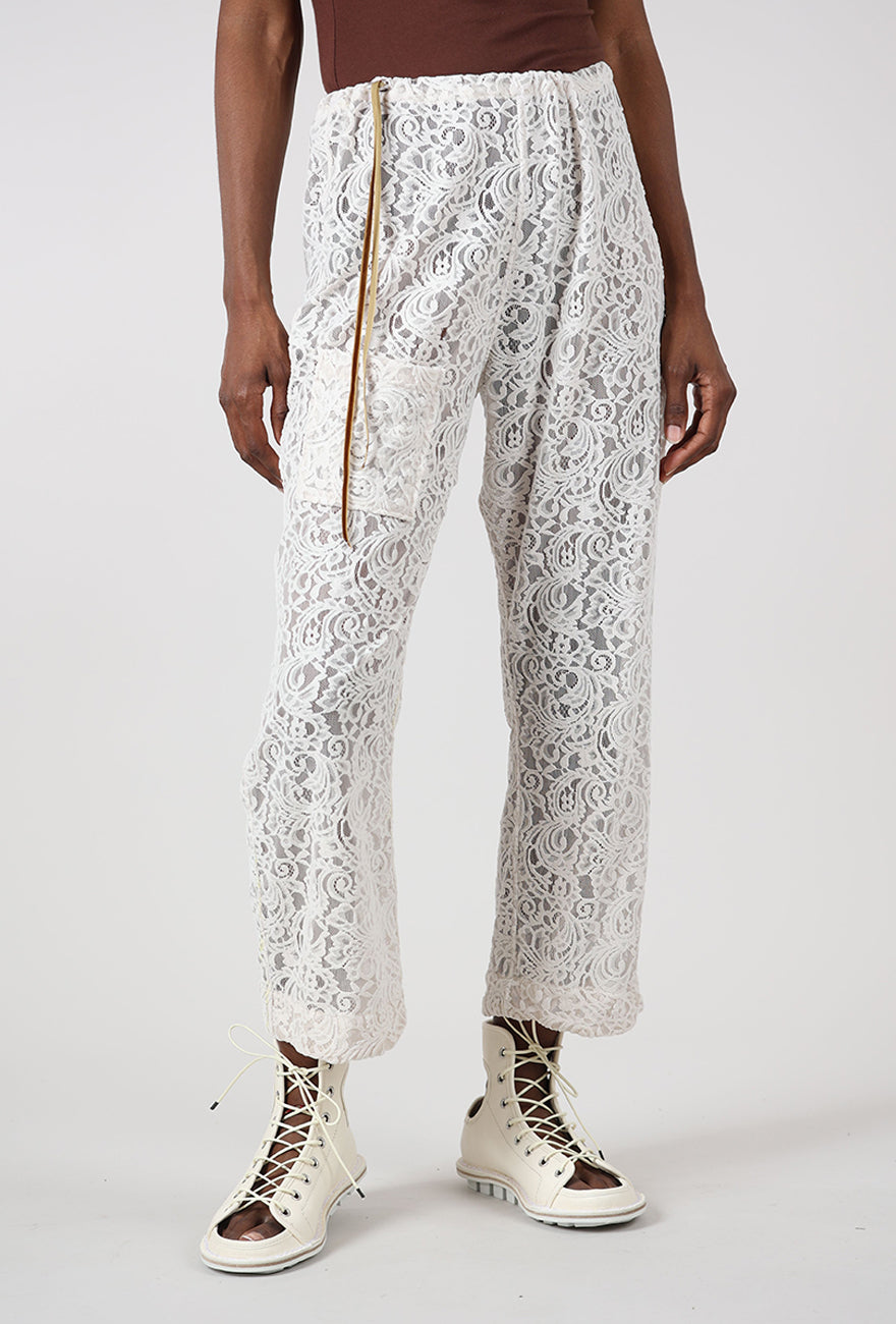 Lace Haven Pant, Cream