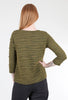 Cut Loose Texture Wave Boatneck Top, Butternut 