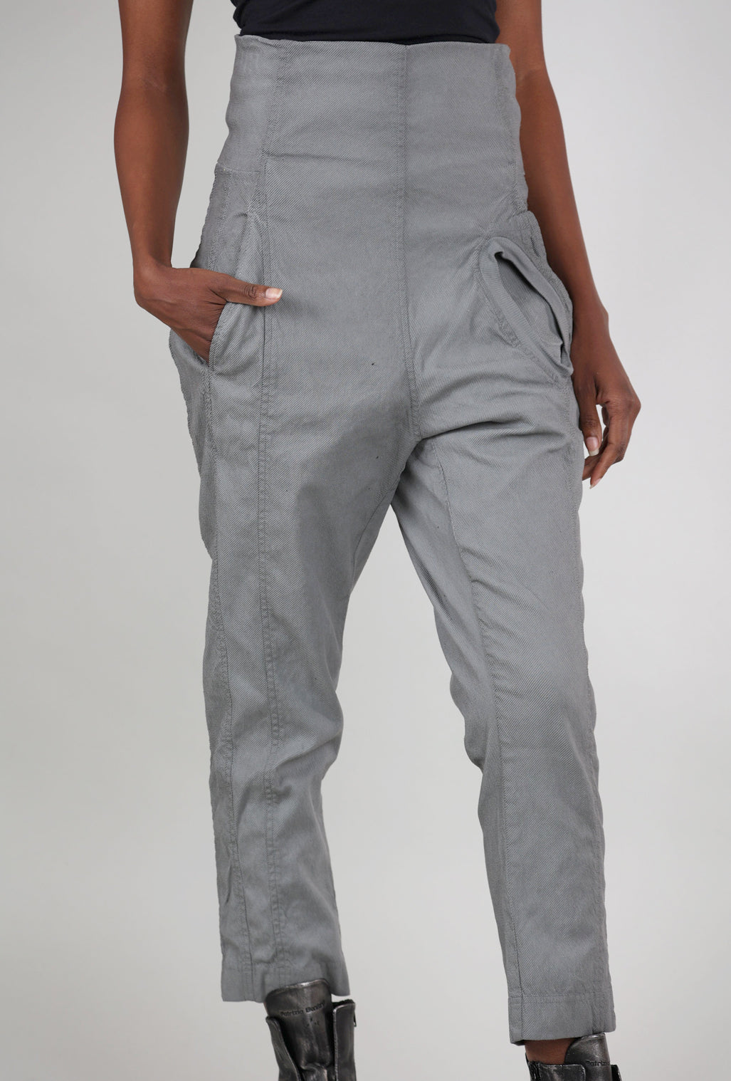 Rundholz Texture Twill Trousers, Pencil Cloud 