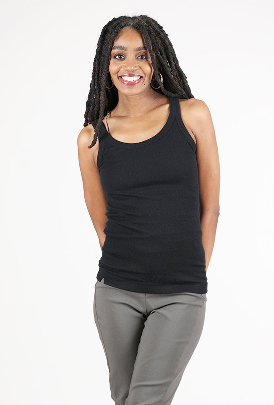 Grisal Malu Jesse Cashmere Tank, Black 