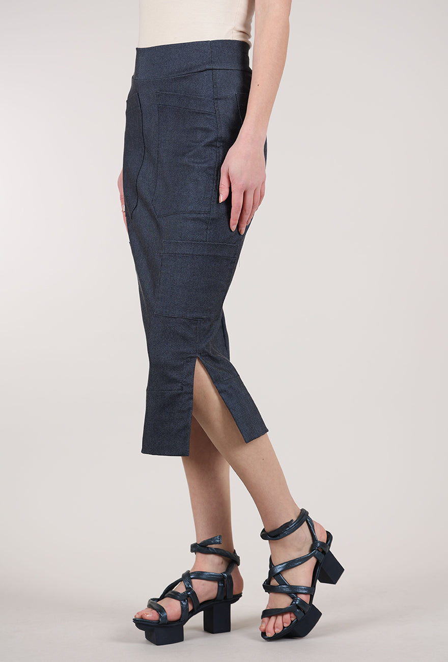 Porto Soochi Skirt, Chambray 