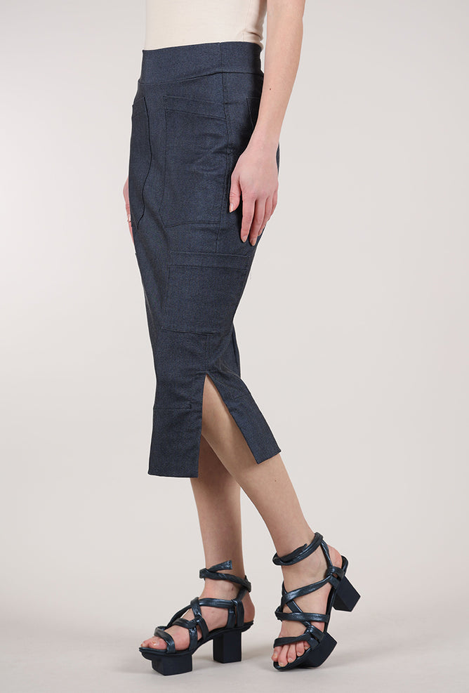 Porto Soochi Skirt, Chambray 