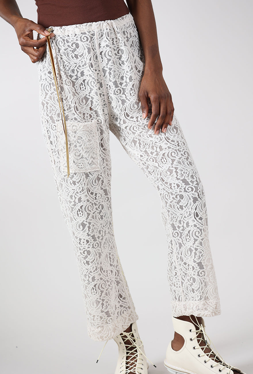 Lace Haven Pant, Cream