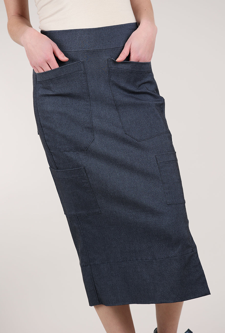Porto Soochi Skirt, Chambray 