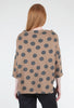 Lands Down Under Dotty Funnel-Neck Sweatshirt, Cappuccino 