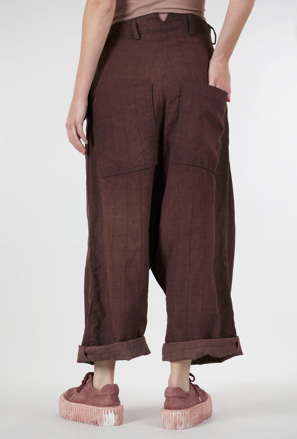 Rundholz Reversible ER Tattered Trimmed Trouser, Rust Cloud 