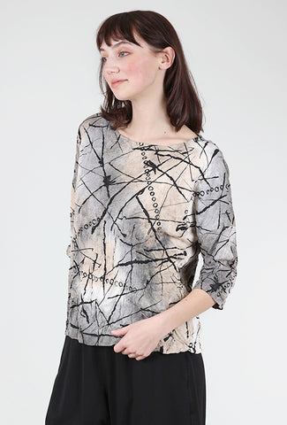 Chalet Angelou Top, Anchor Gray 