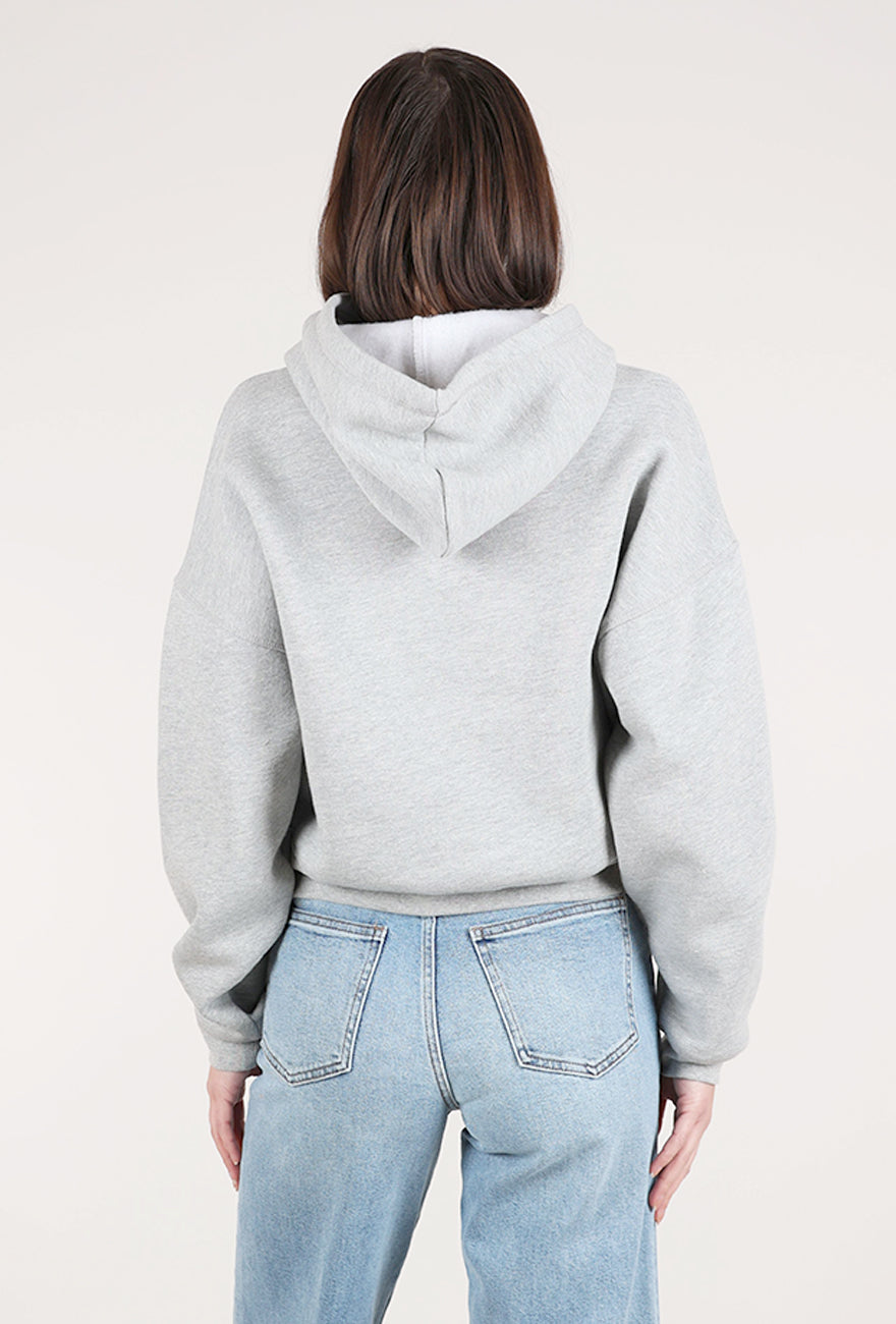 Favorite Daughter The FD Heart Hoodie, Heather Gray 