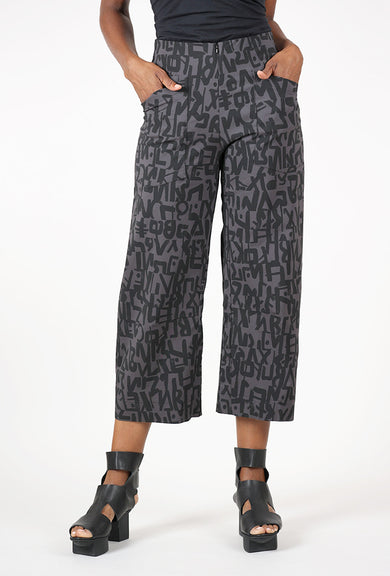 Porto Avedon Print Rimini Pant, Carbon Fable 