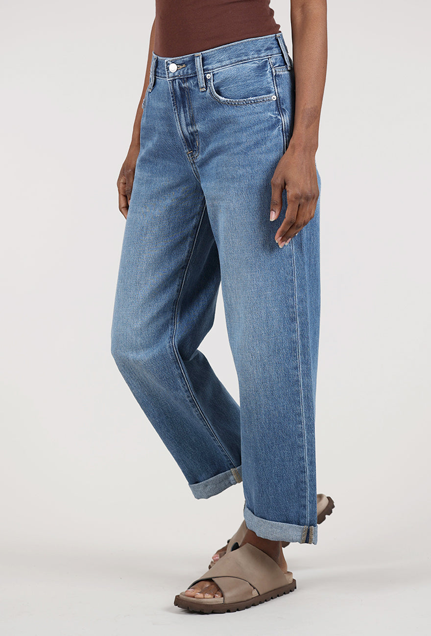 Pistola Donny Rolled Hem Boyfriend Jean, Heartfelt 