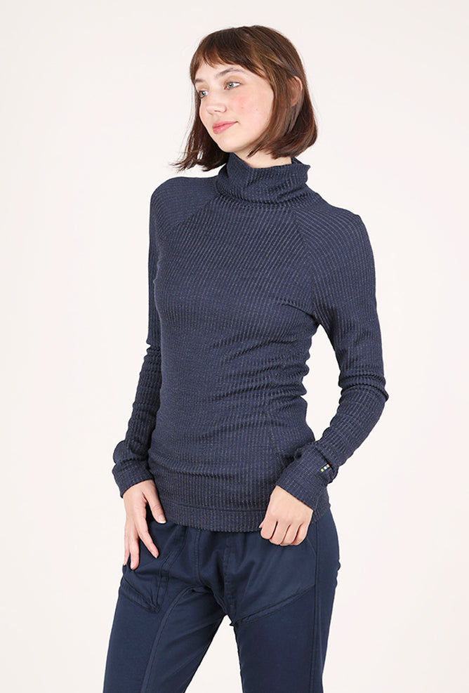 Smartwool Thermal Merino Rib Tneck, Nightfall/Navy 
