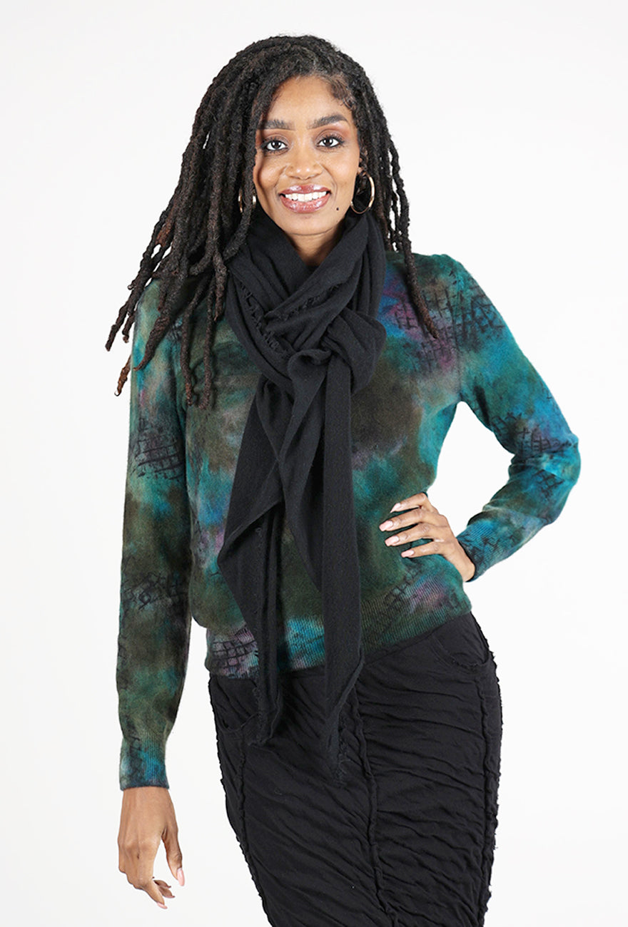 Grisal Love Cashmere Scarf, Black 