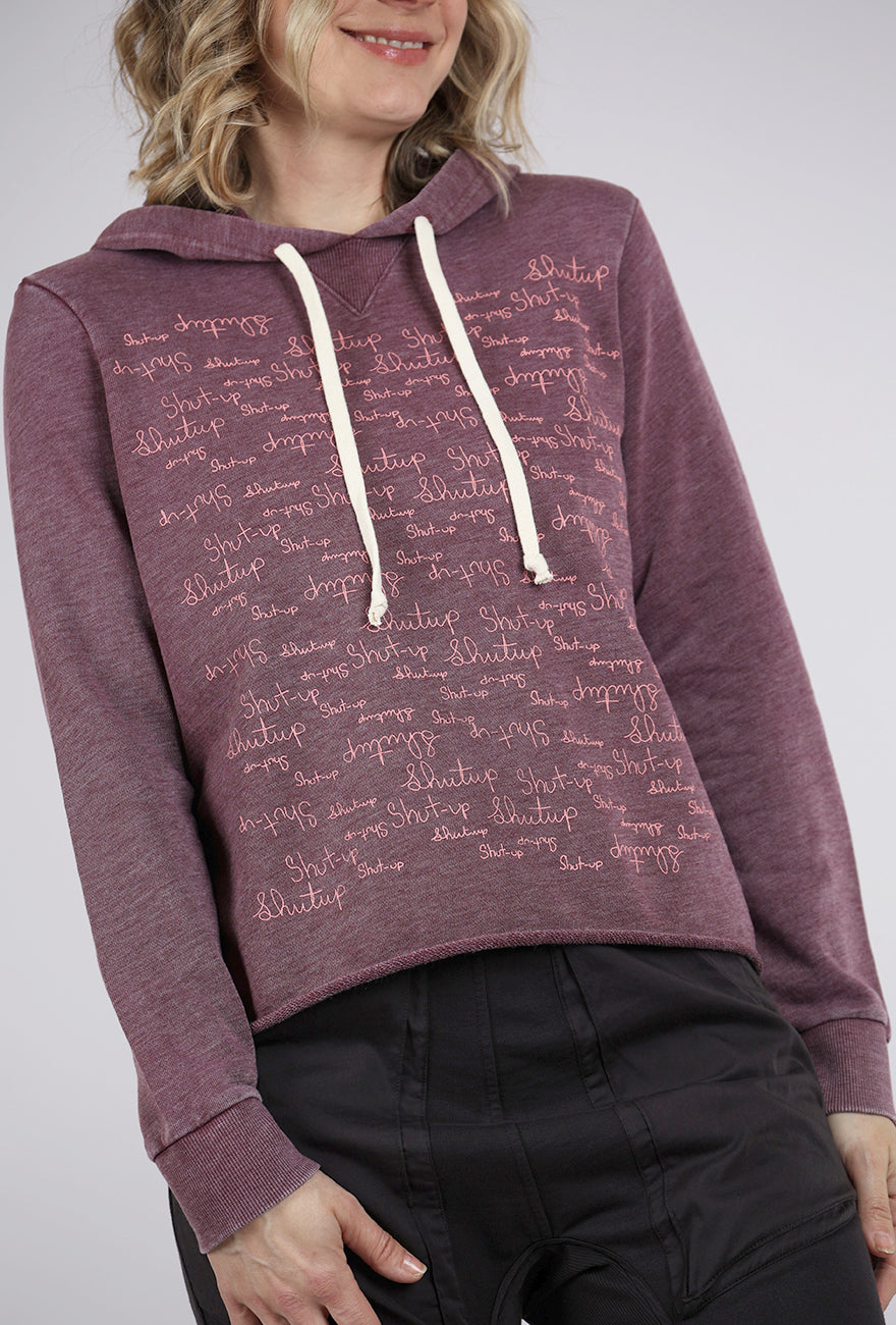 Supermaggie Shut Up Liv Hoodie, Plum 