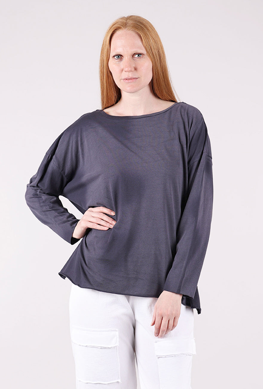 Planet Overdyed Boxy Tee, Midnight 