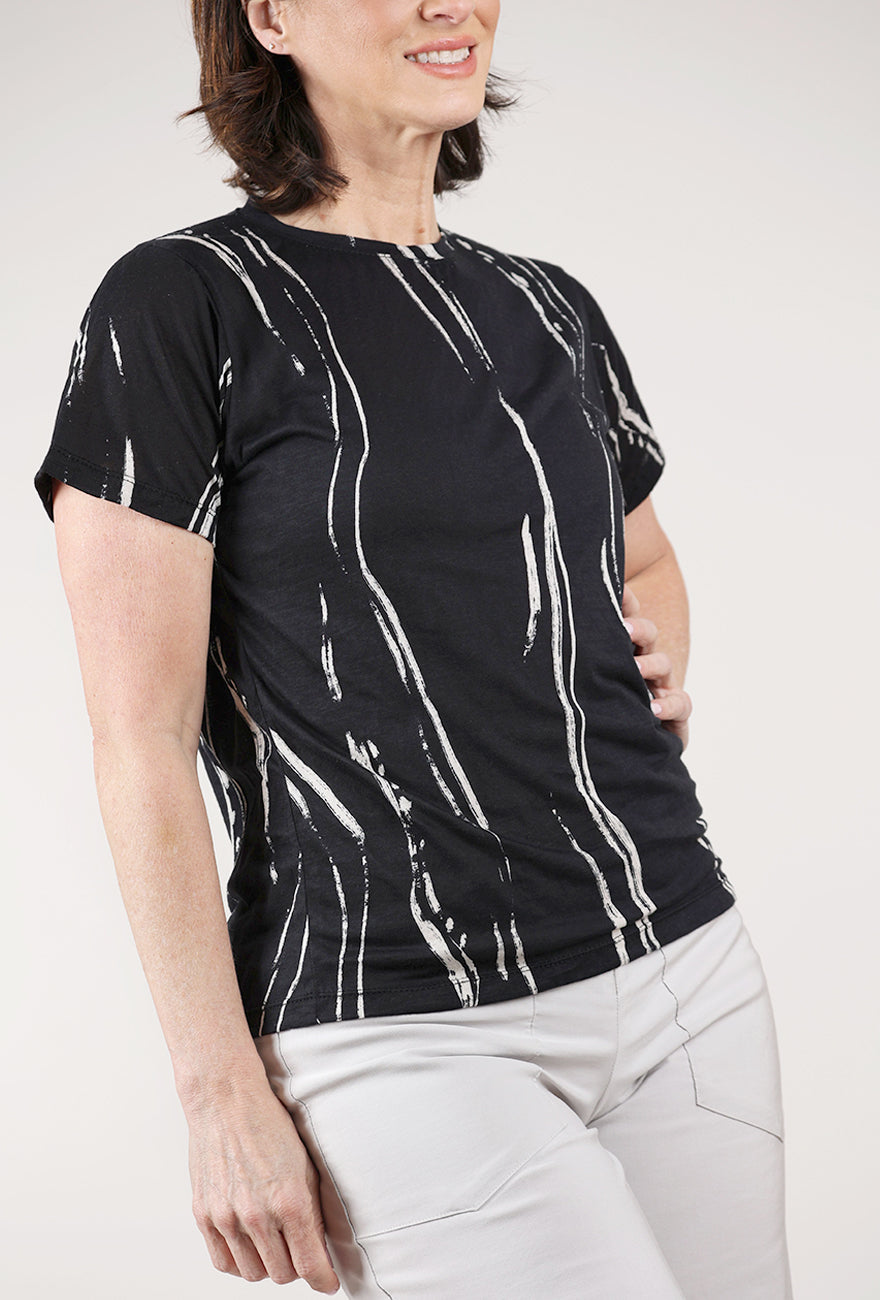 Bel Kazan Mika Tee, Black Sumi 