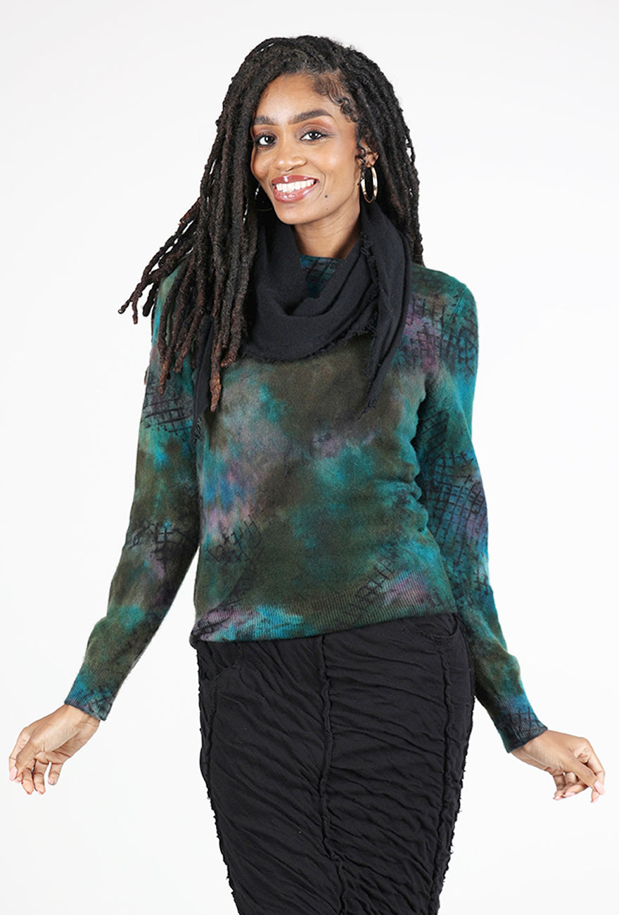 Grisal Love Mini Cashmere Scarf, Black 