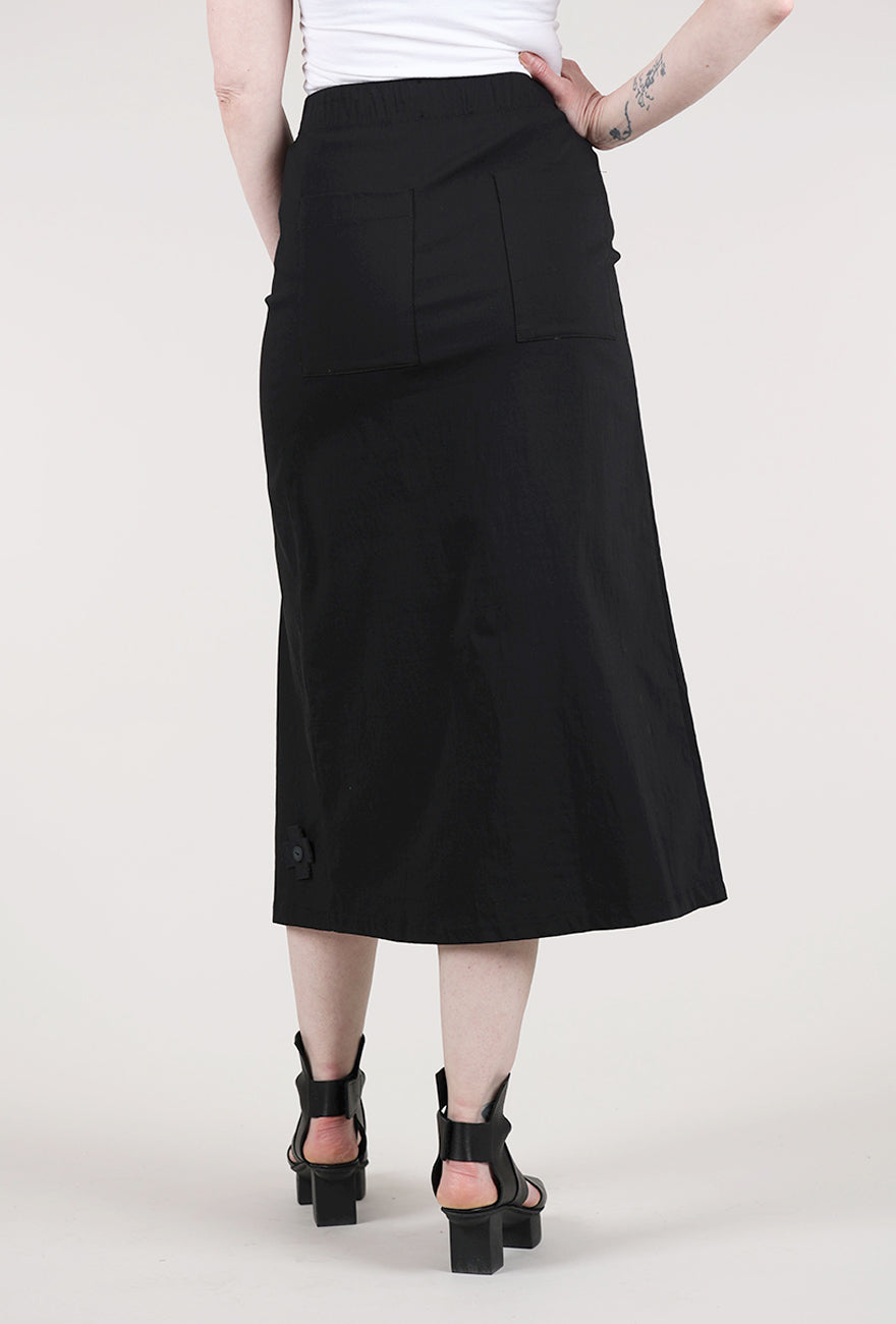 Pluslavie Pencil Plisse Skirt, Black 